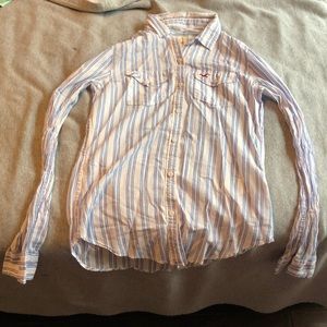 Hollister button up collar shirt XS